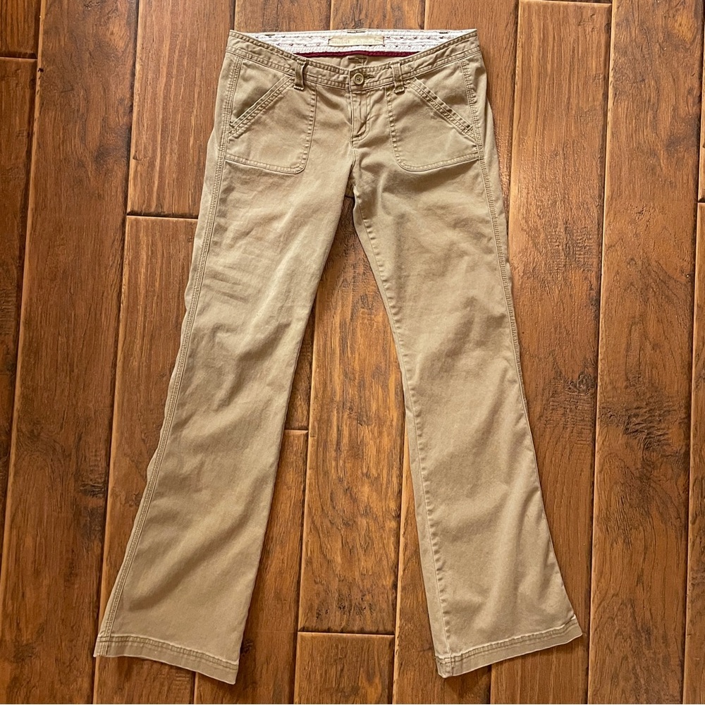 Hollister Vintage Y2K Low Rise Bootcut Preppy Khaki Pants Women’s size 5s